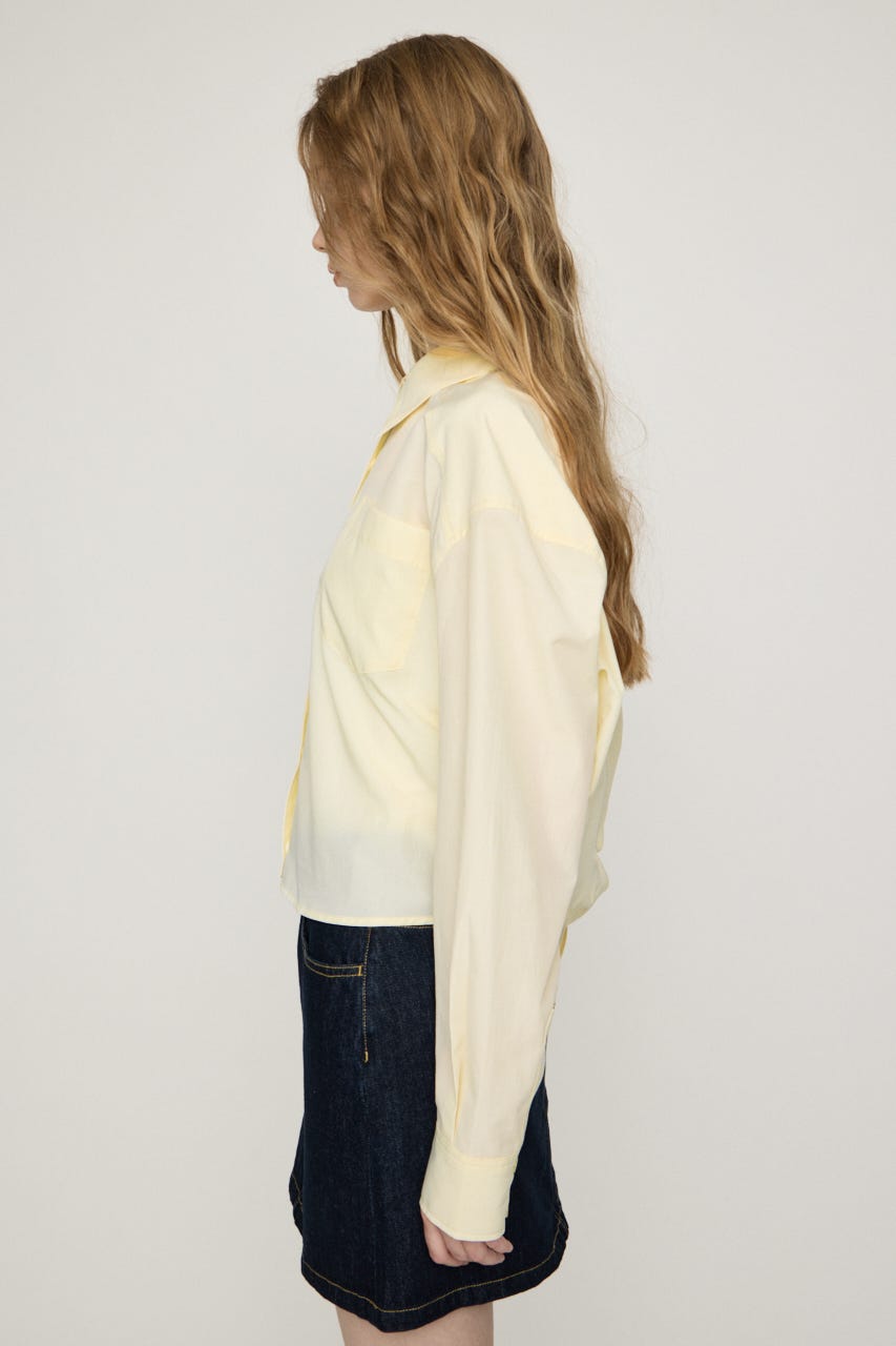 BACK DRAPE HEM シャツ IVOY FREE
