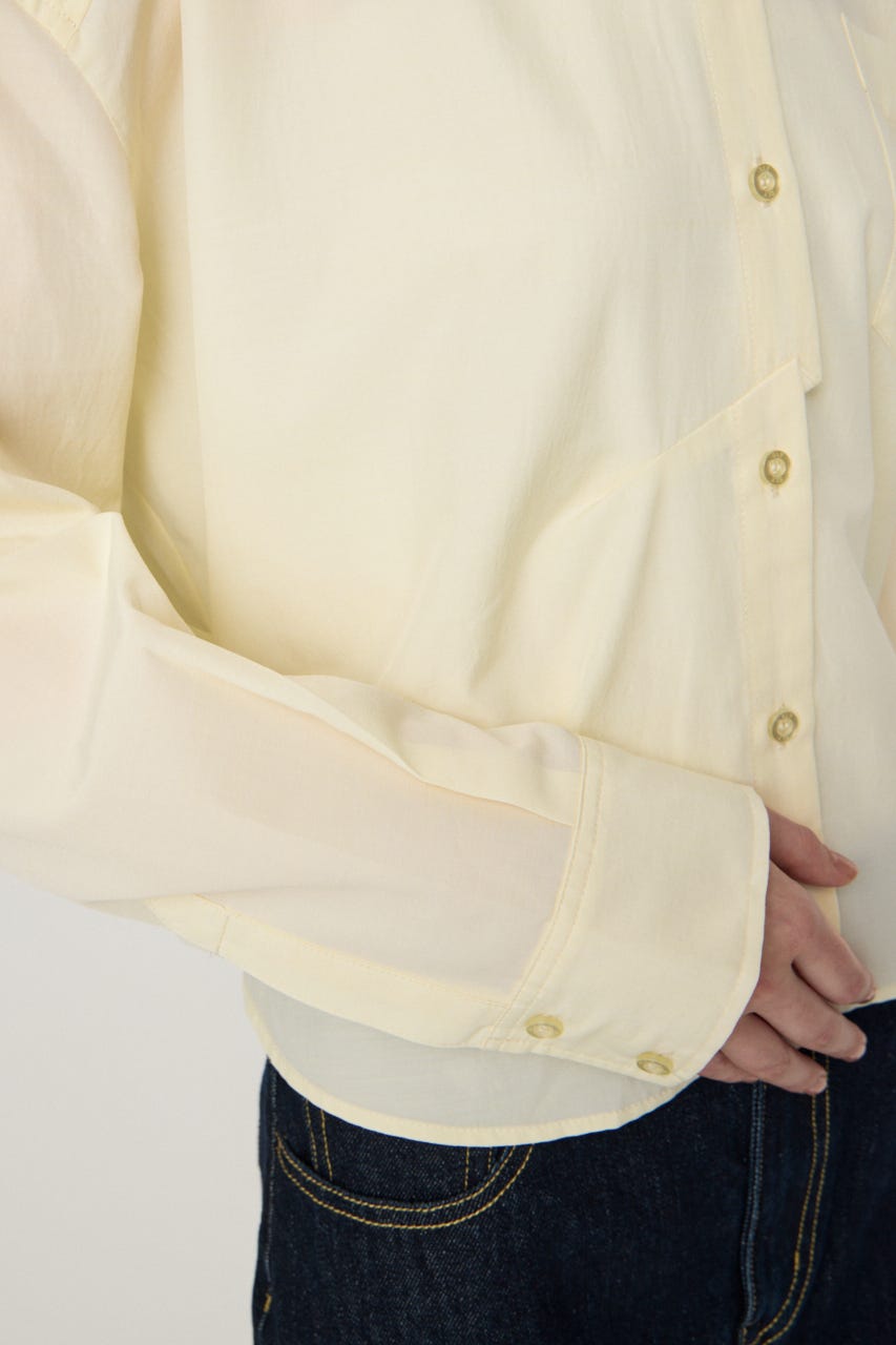 BACK DRAPE HEM シャツ IVOY FREE