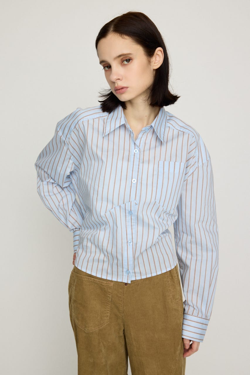 BACK DRAPE HEM シャツ Multi_1 FREE