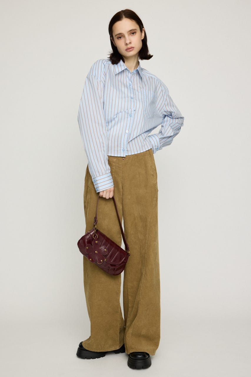 BACK DRAPE HEM シャツ Multi_1 FREE