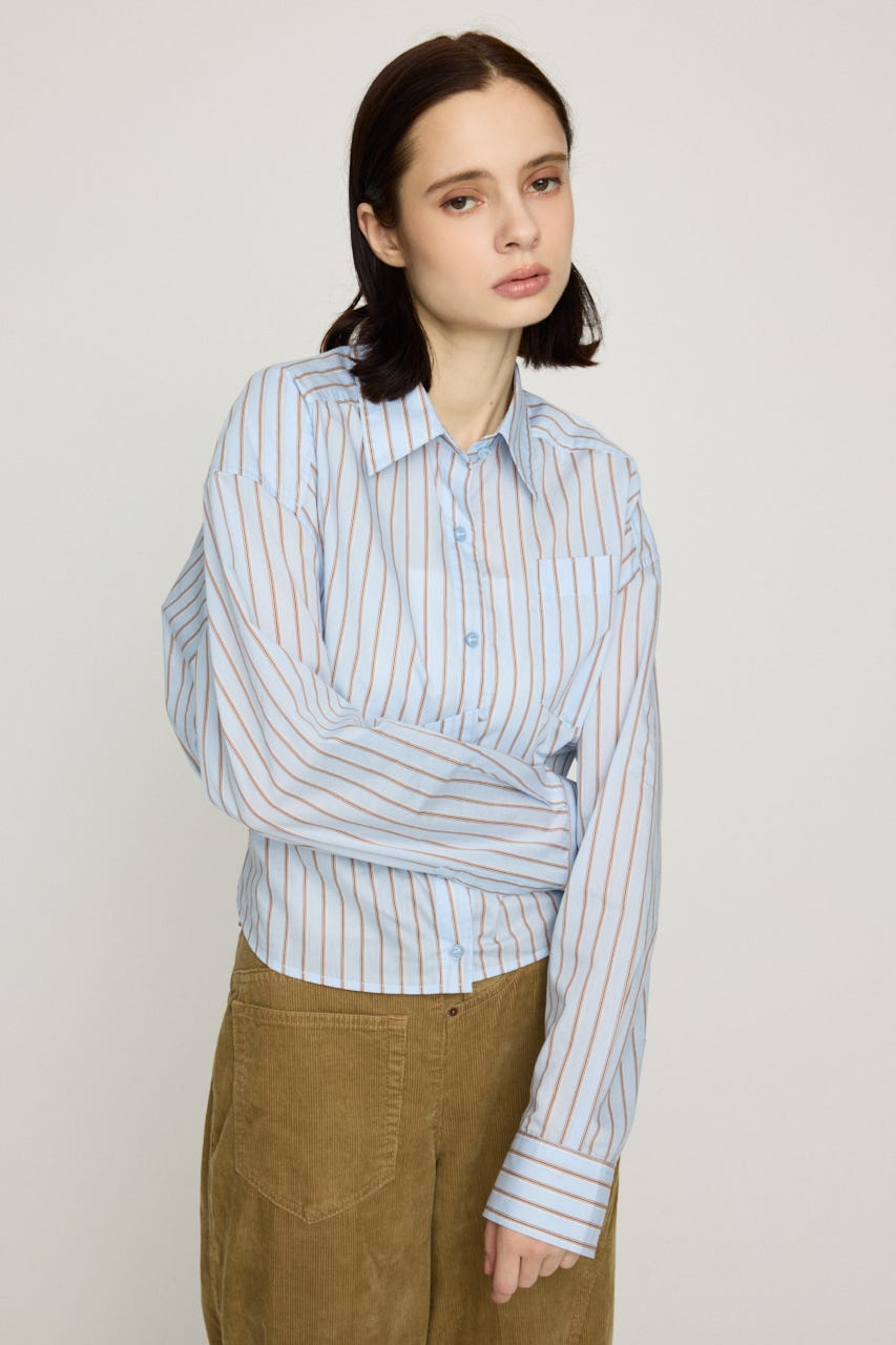 BACK DRAPE HEM シャツ Multi_1 FREE