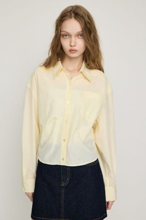 BACK DRAPE HEM シャツ