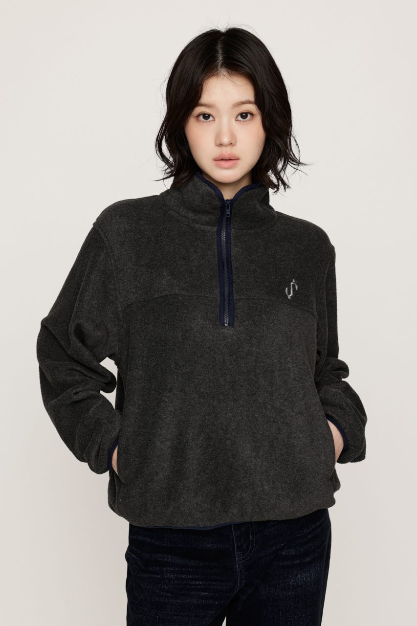 FLEECE STAND トップス GRY FREE