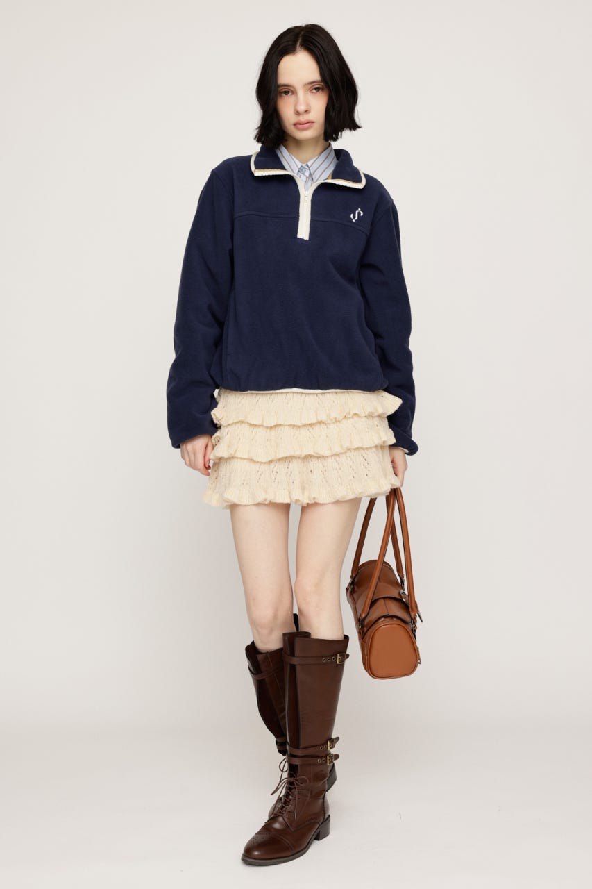 FLEECE STAND トップス NVY FREE