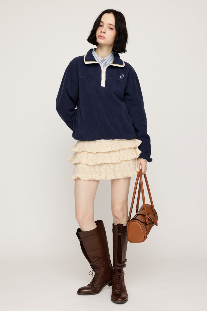 FLEECE STAND トップス NVY FREE