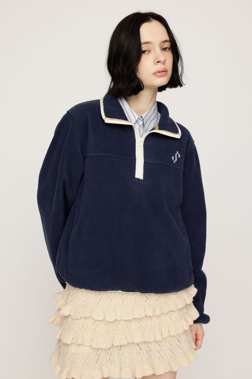 FLEECE STAND トップス NVY FREE