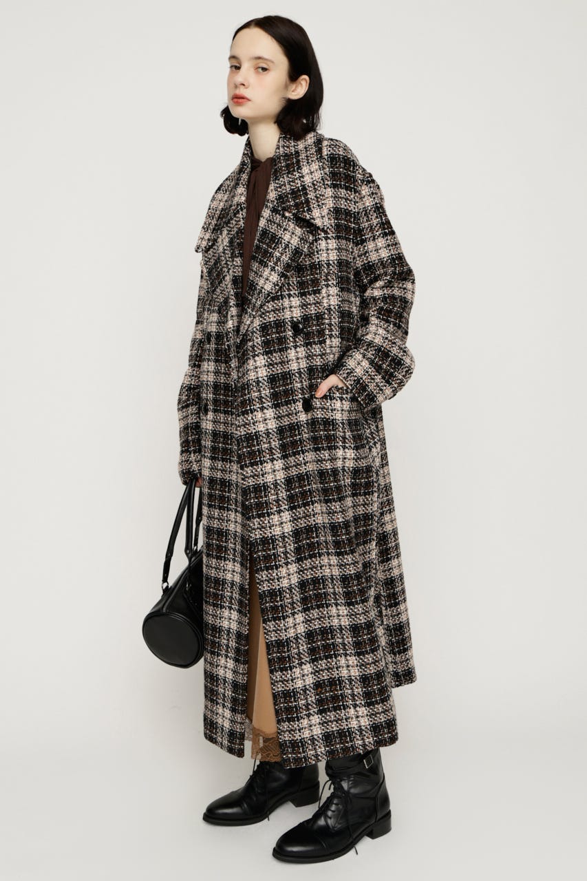 BIG COLLAR DOUBLE LONG コート Multi_1 FREE