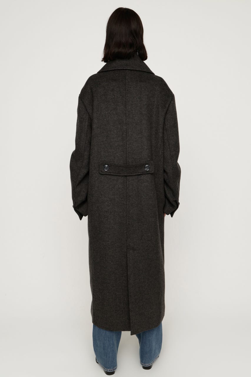 BIG COLLAR DOUBLE LONG コート T.GRY FREE