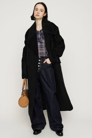 BIG COLLAR DOUBLE LONG コート