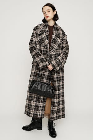 BIG COLLAR DOUBLE LONG コート