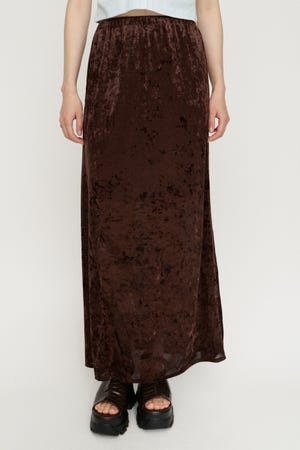 SHEER CHENILLE ロングスカート