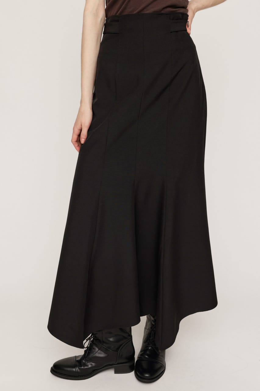 【AW PRE ORDER 第2弾】SKINNY MERMAID HEM ロングスカート BLK 1