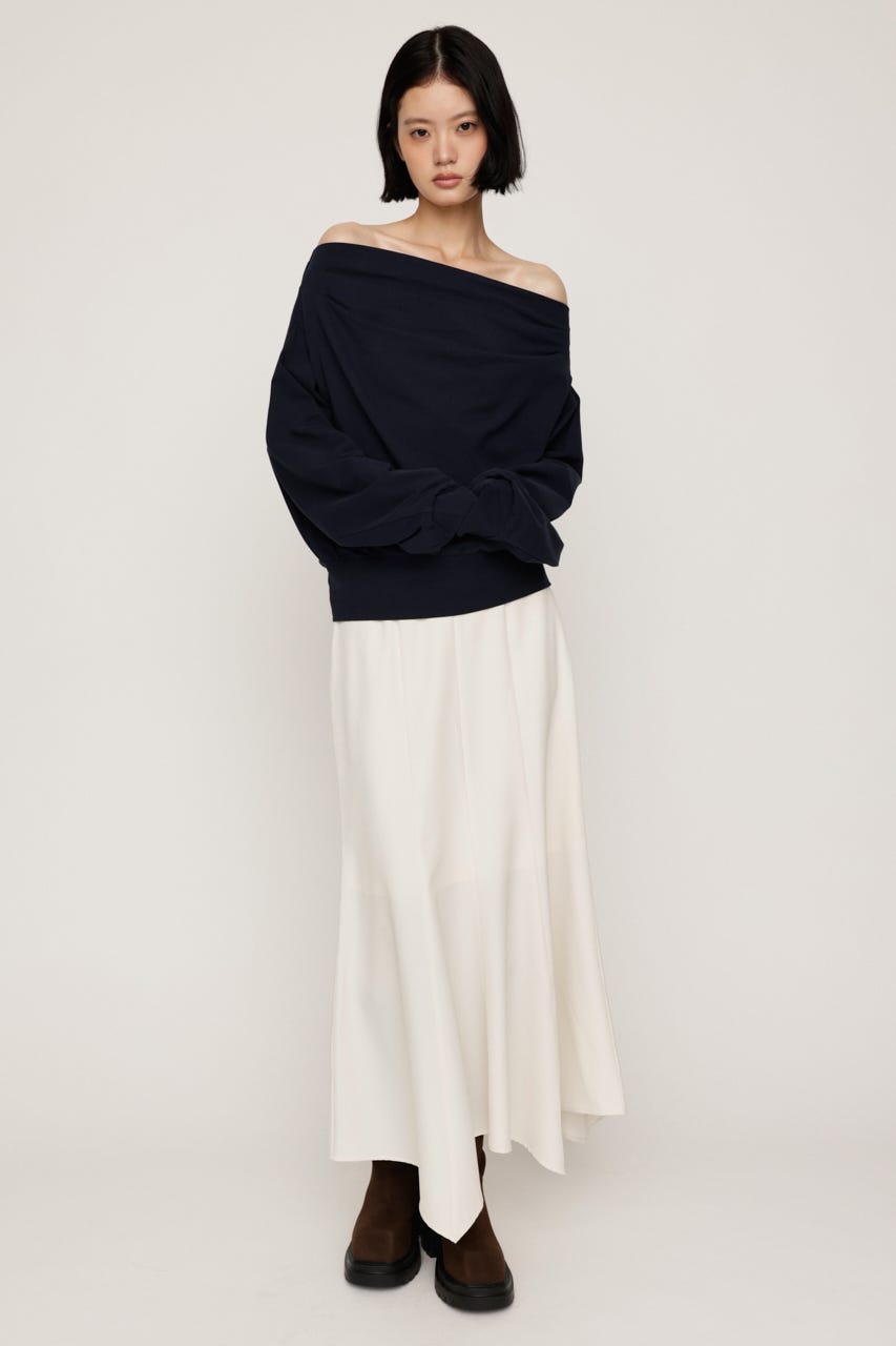 【AW PRE ORDER 第2弾】SKINNY MERMAID HEM ロングスカート IVOY 0