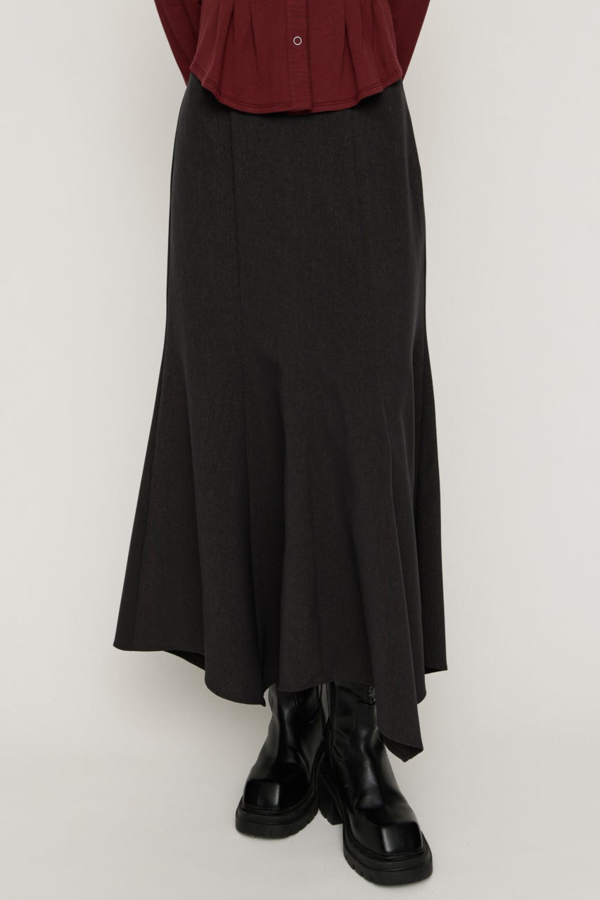 【AW PRE ORDER 第2弾】SKINNY MERMAID HEM ロングスカート T.GRY 1