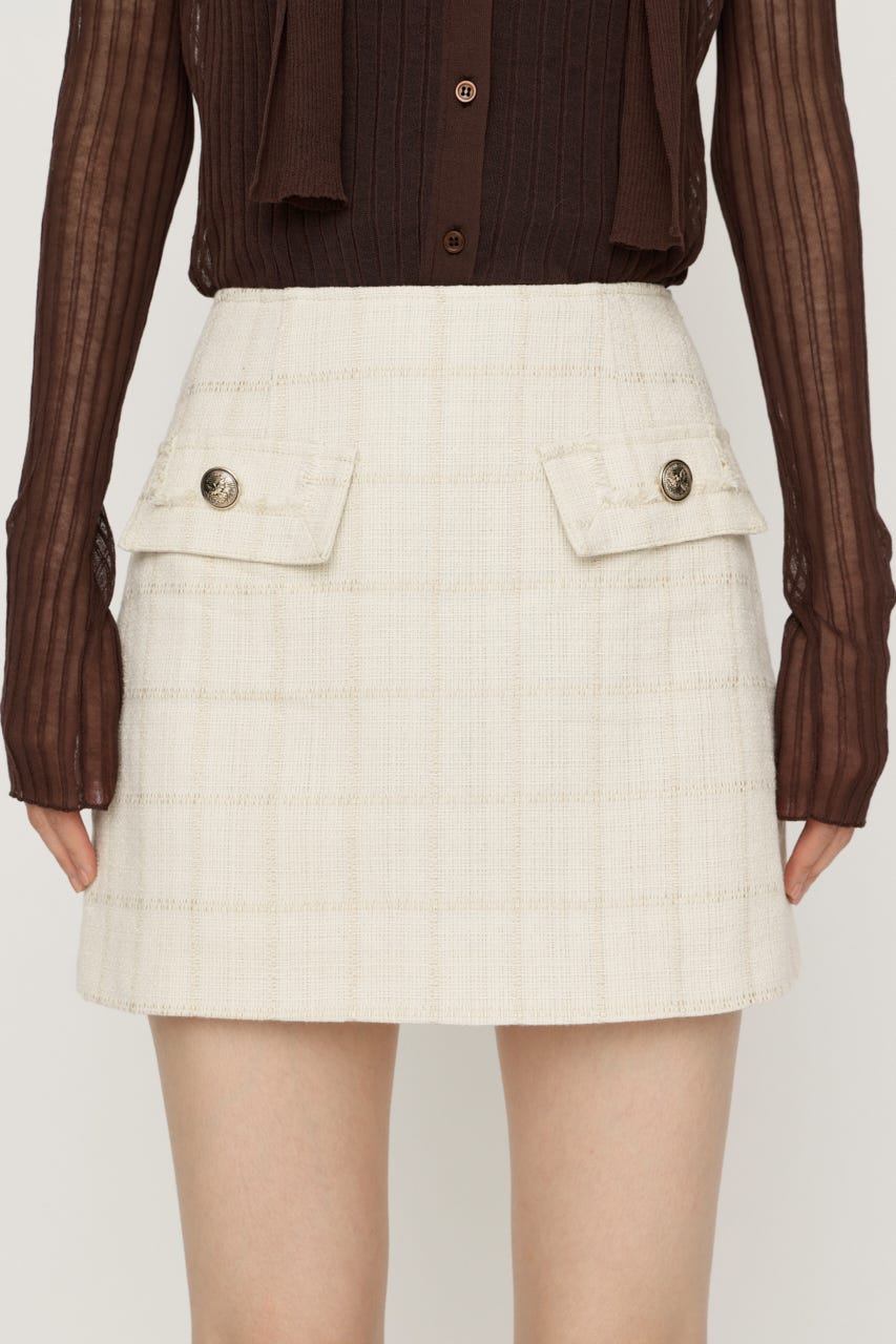【AW PRE ORDER 第2弾】TWEED スコート IVOY 0