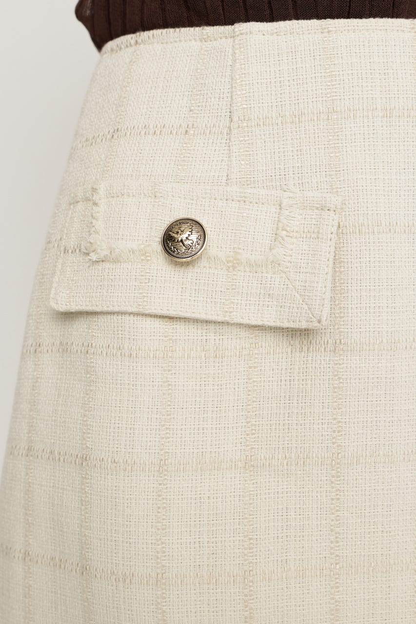 【AW PRE ORDER 第2弾】TWEED スコート IVOY 0