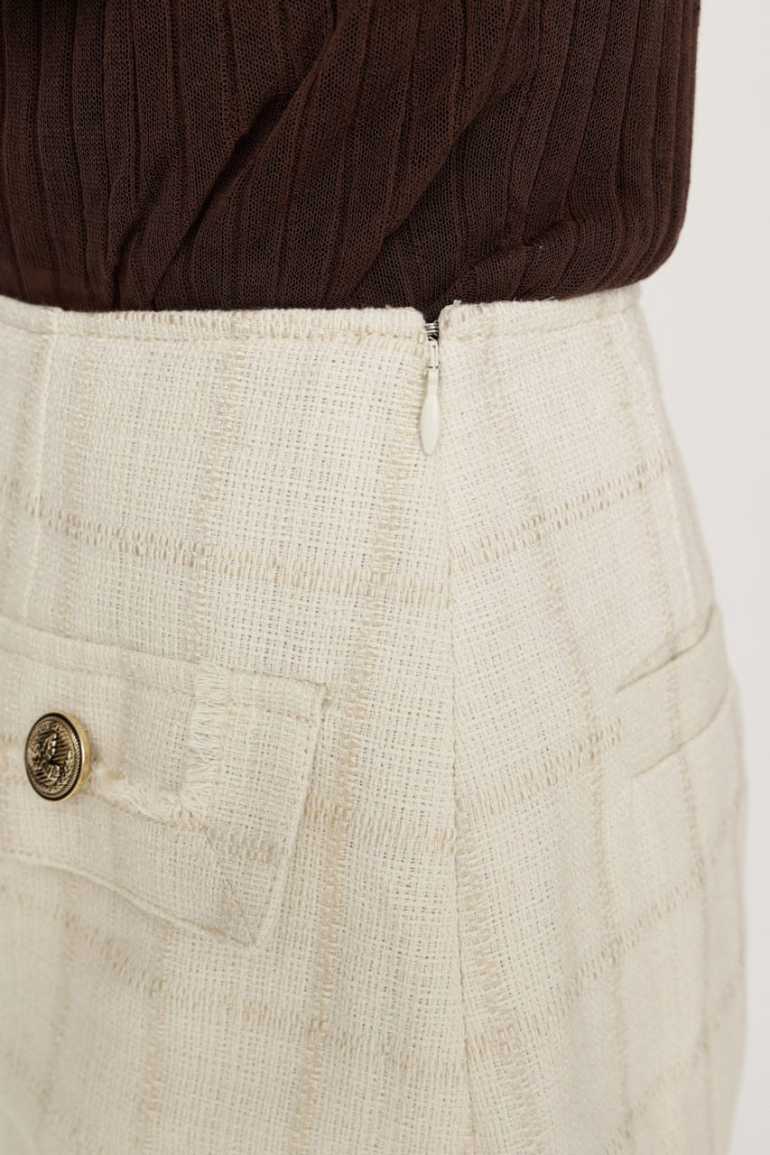 【AW PRE ORDER 第2弾】TWEED スコート IVOY 0