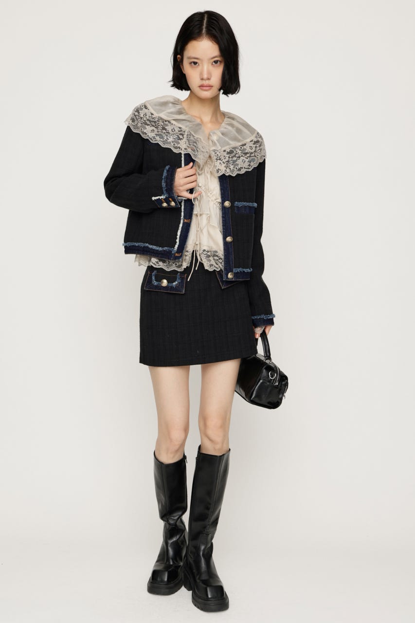 【AW PRE ORDER 第2弾】TWEED スコート M/BLK 1