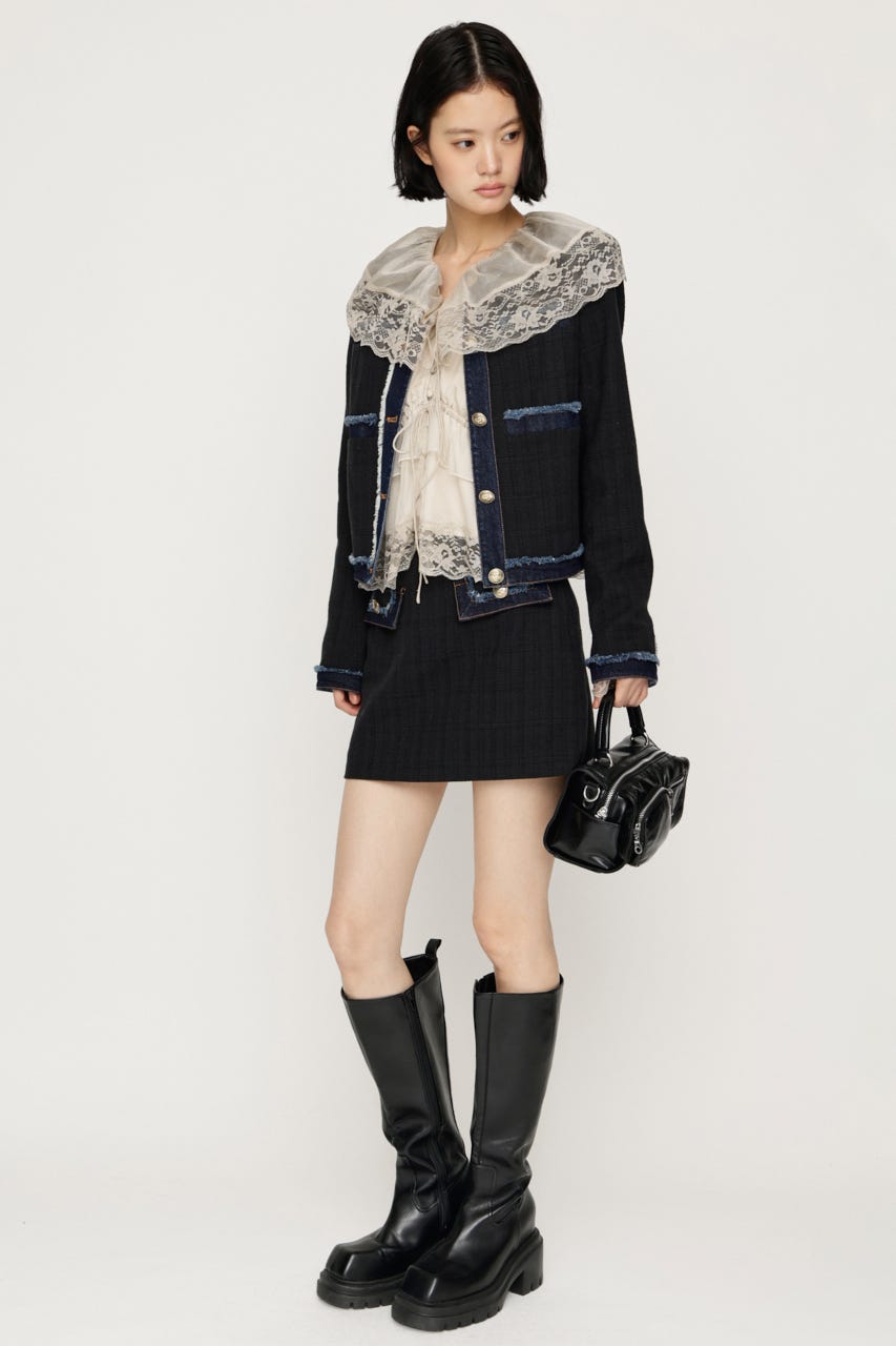 【AW PRE ORDER 第2弾】TWEED スコート M/BLK 1