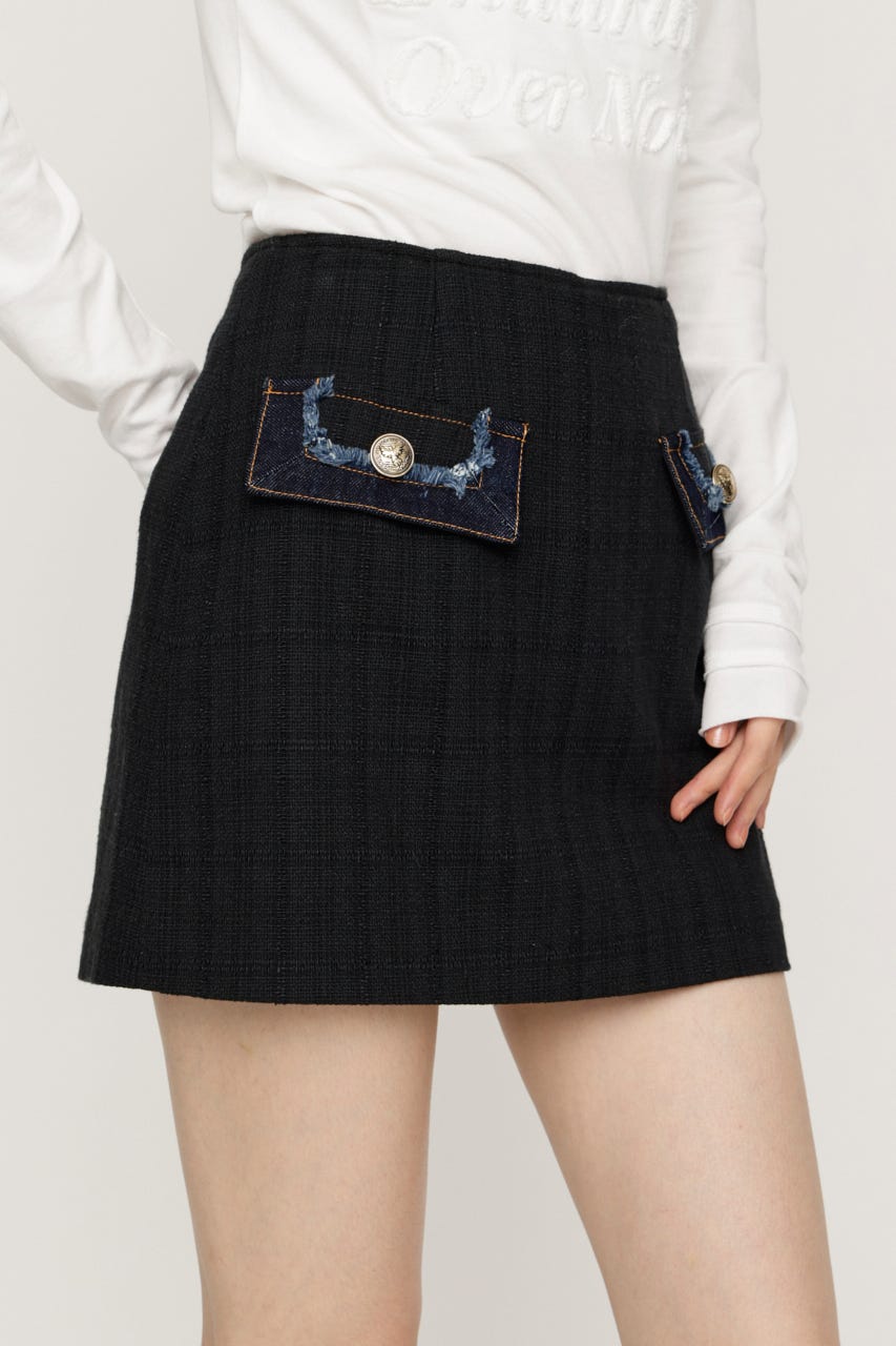 【AW PRE ORDER 第2弾】TWEED スコート M/BLK 1