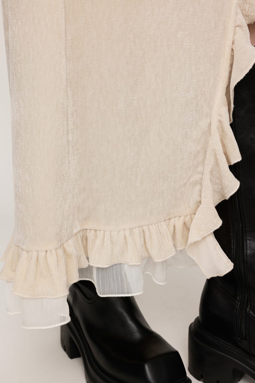 VELOURS FRILL スカート IVOY 0