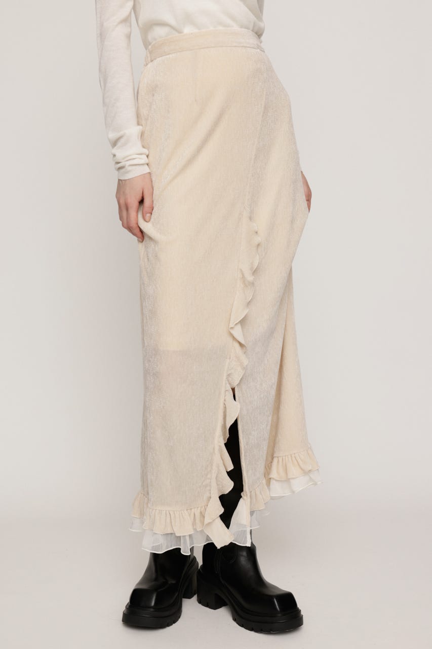 VELOURS FRILL スカート IVOY 0