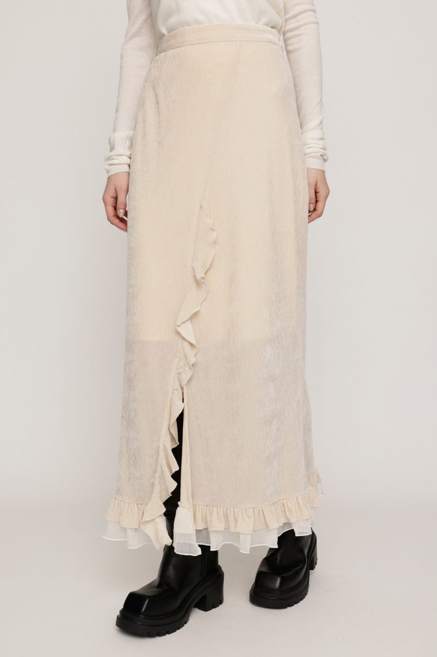 VELOURS FRILL スカート IVOY 0
