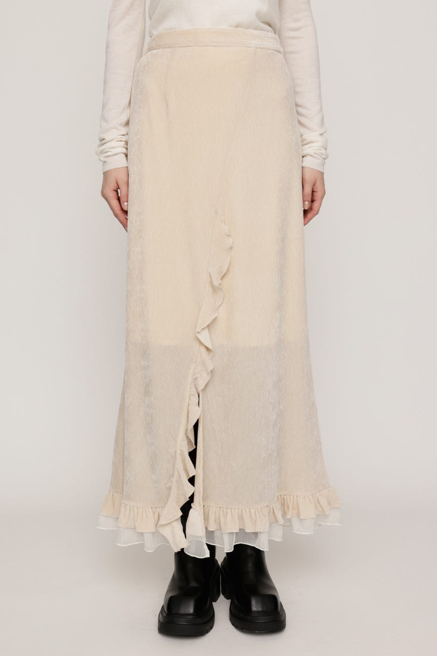 VELOURS FRILL スカート IVOY 0