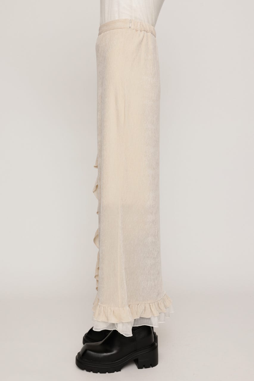 VELOURS FRILL スカート IVOY 0