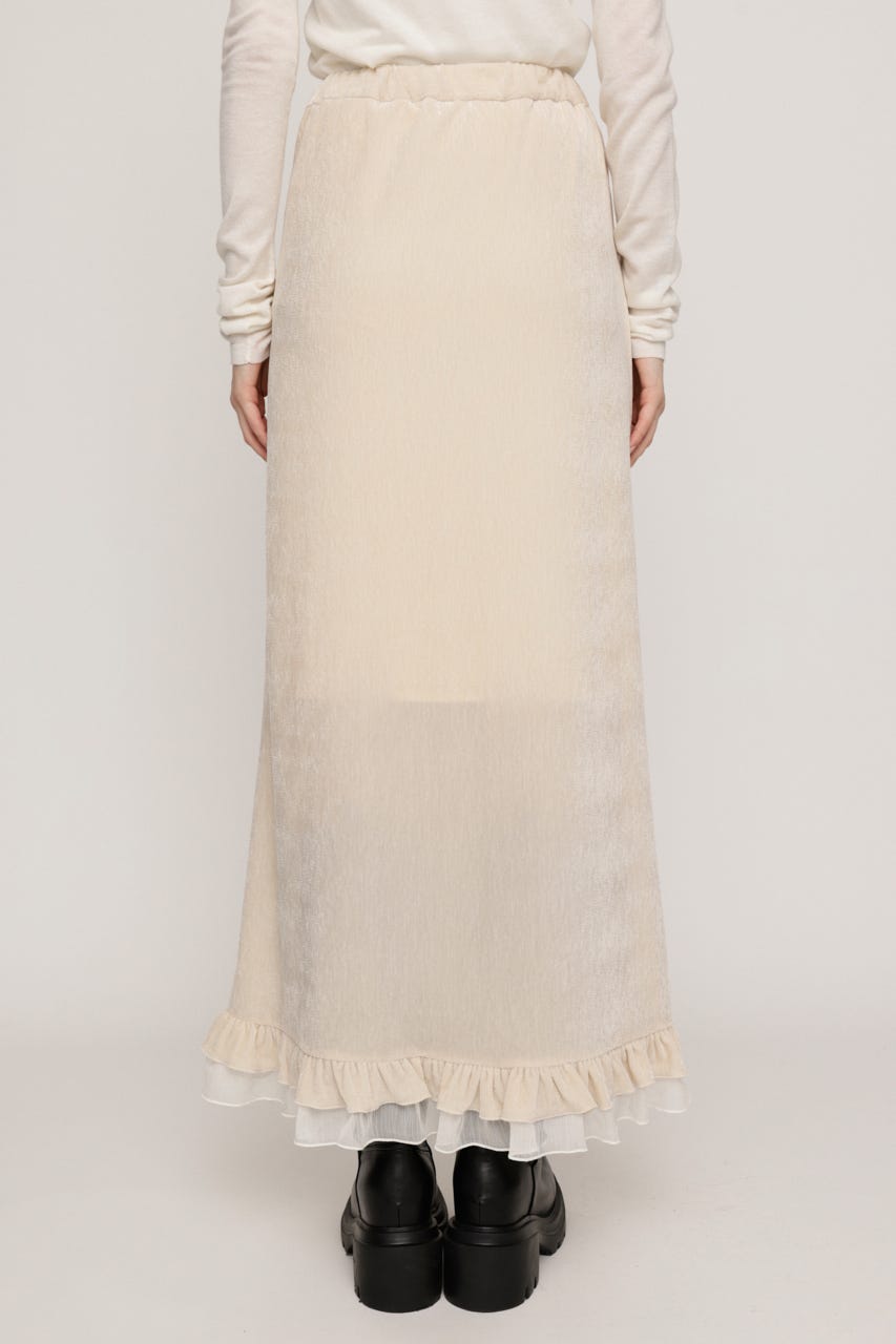 VELOURS FRILL スカート IVOY 0