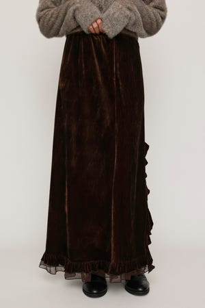 VELOURS FRILL スカート
