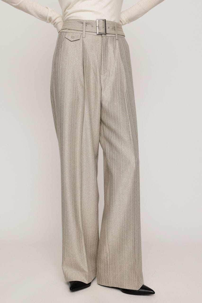 HERRINGBONE C／P STRAIGHT パンツ BEG 1