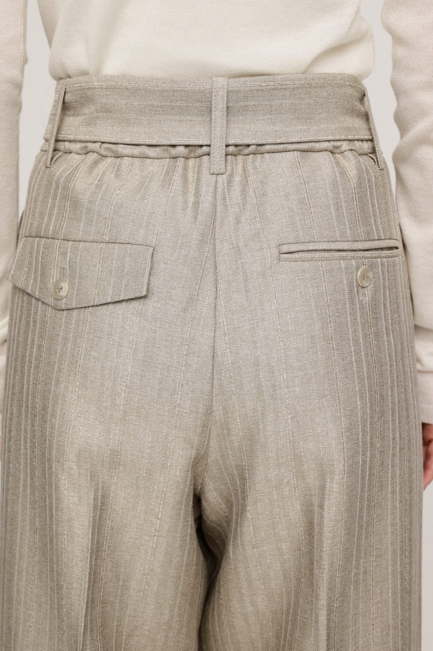 HERRINGBONE C／P STRAIGHT パンツ BEG 1