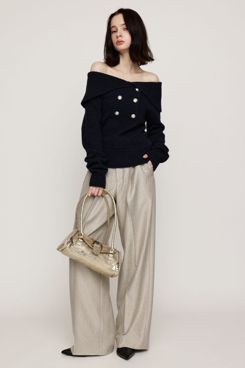 HERRINGBONE C／P STRAIGHT パンツ BEG 1