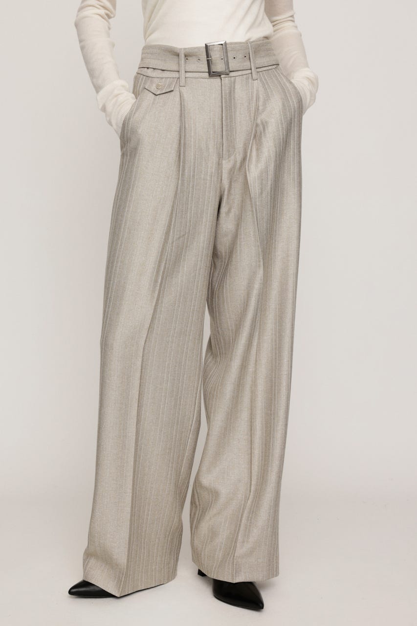 HERRINGBONE C／P STRAIGHT パンツ BEG 1