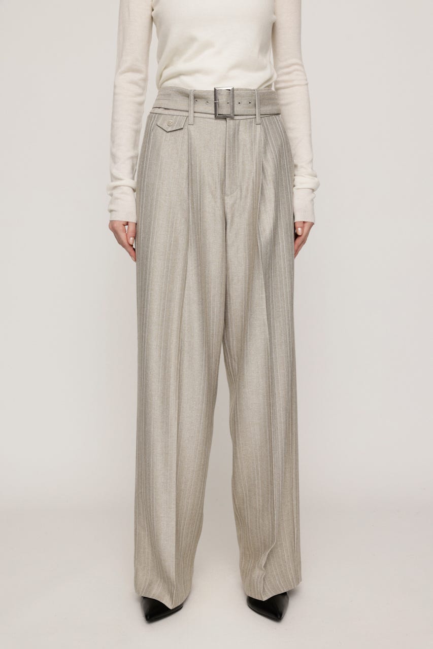 HERRINGBONE C／P STRAIGHT パンツ BEG 1