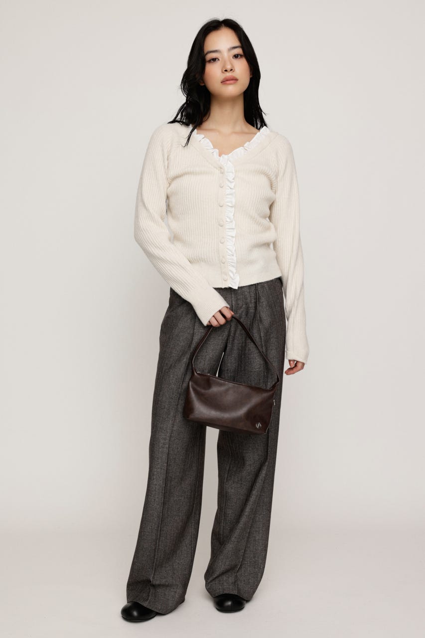 HERRINGBONE C／P STRAIGHT パンツ T.GRY 2