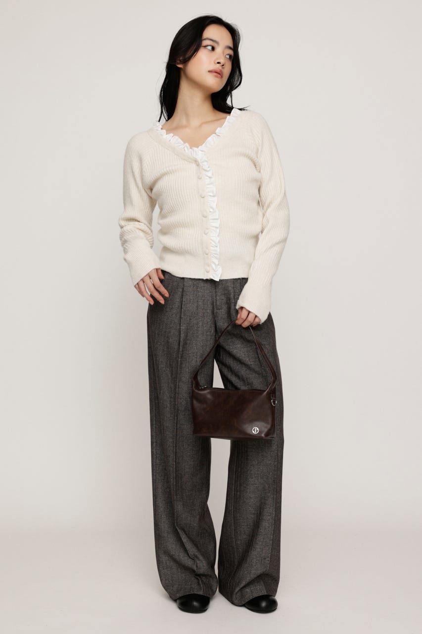 HERRINGBONE C／P STRAIGHT パンツ T.GRY 2
