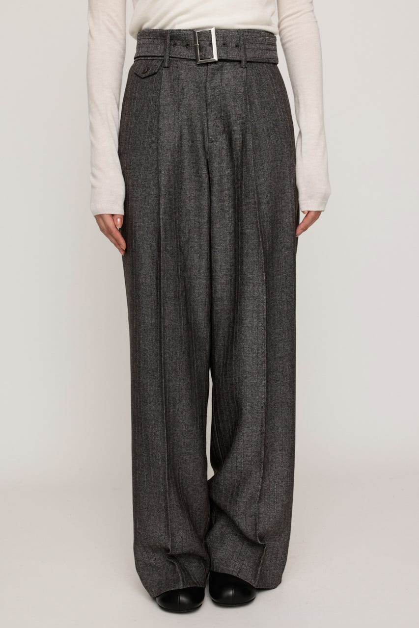 HERRINGBONE C／P STRAIGHT パンツ T.GRY 2