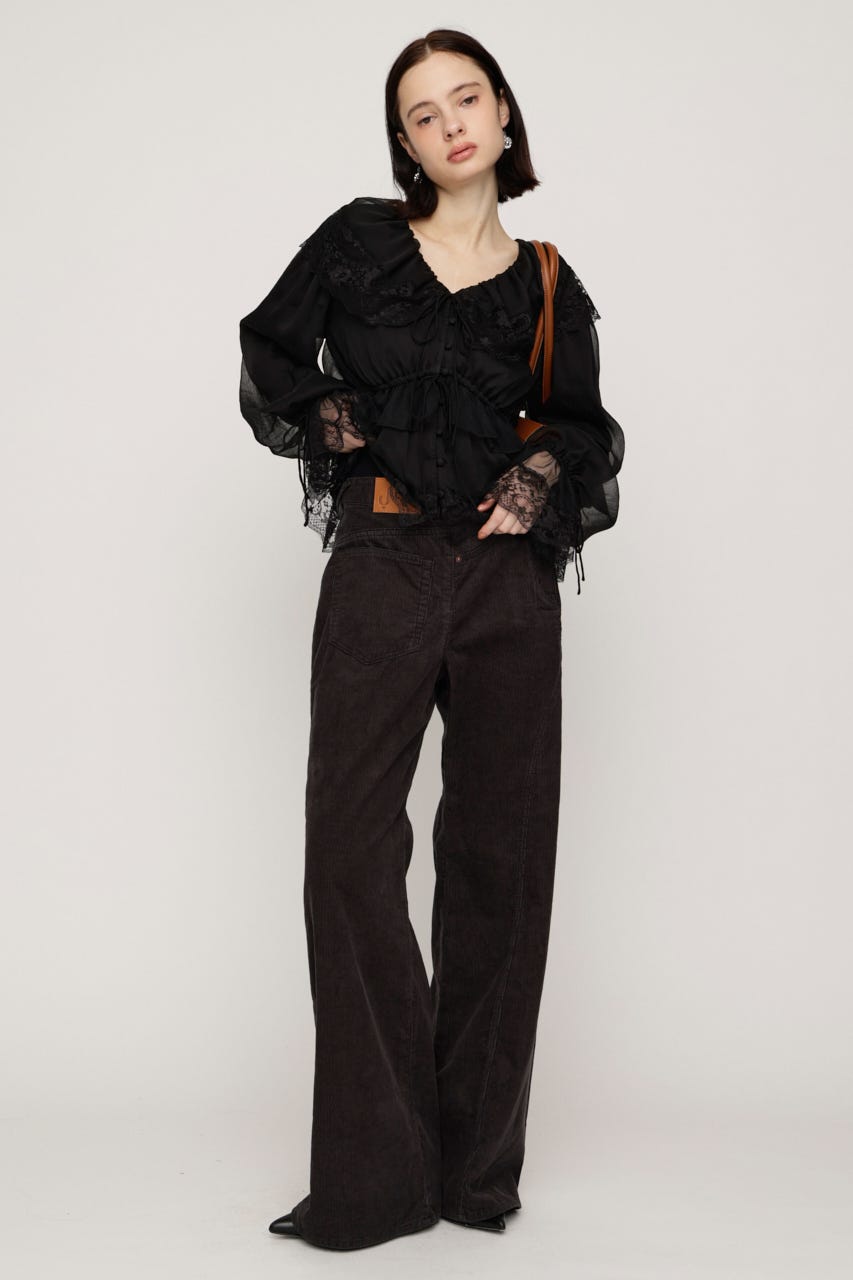 【AW PRE ORDER 第2弾】BACK TO FRONT CORDUROY パンツ L/BLK 1