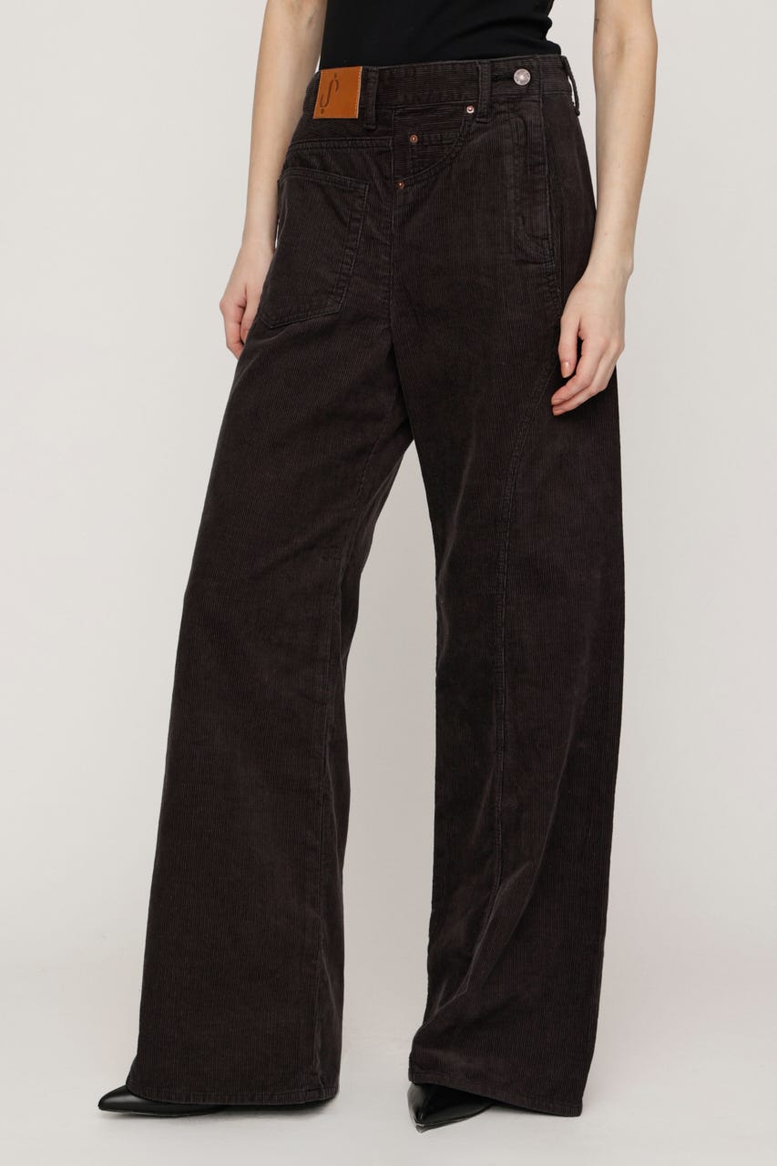 【AW PRE ORDER 第2弾】BACK TO FRONT CORDUROY パンツ L/BLK 1