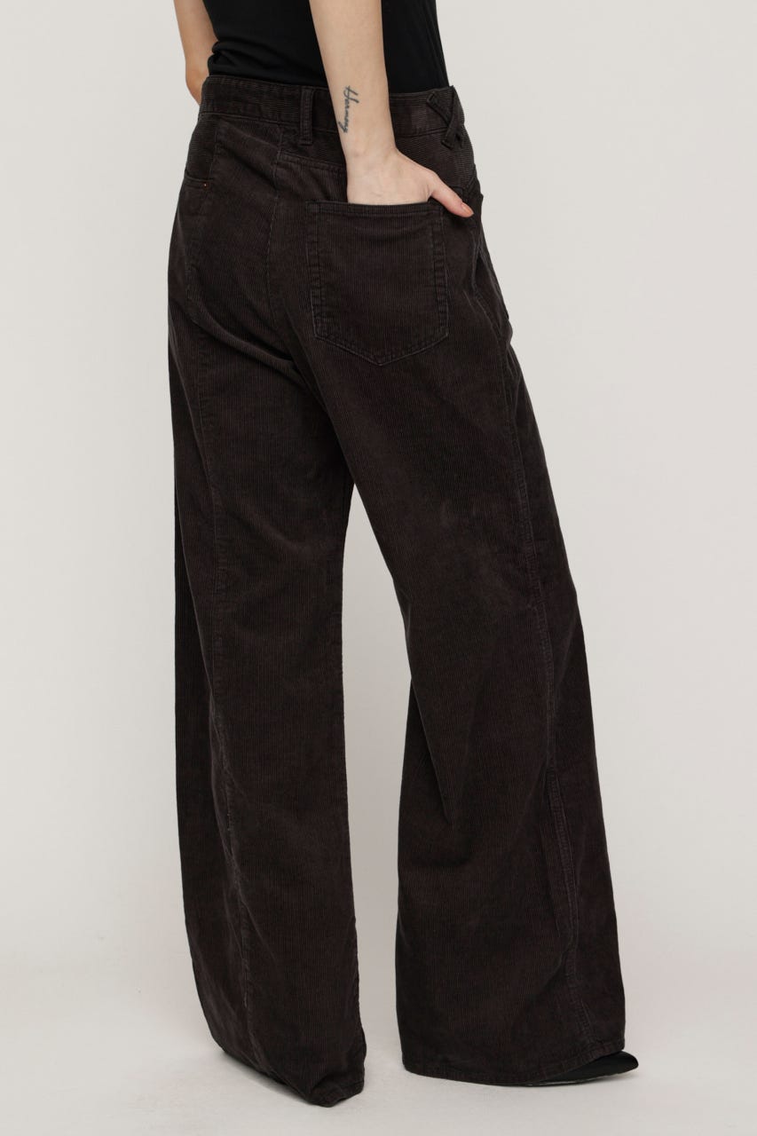 【AW PRE ORDER 第2弾】BACK TO FRONT CORDUROY パンツ L/BLK 1
