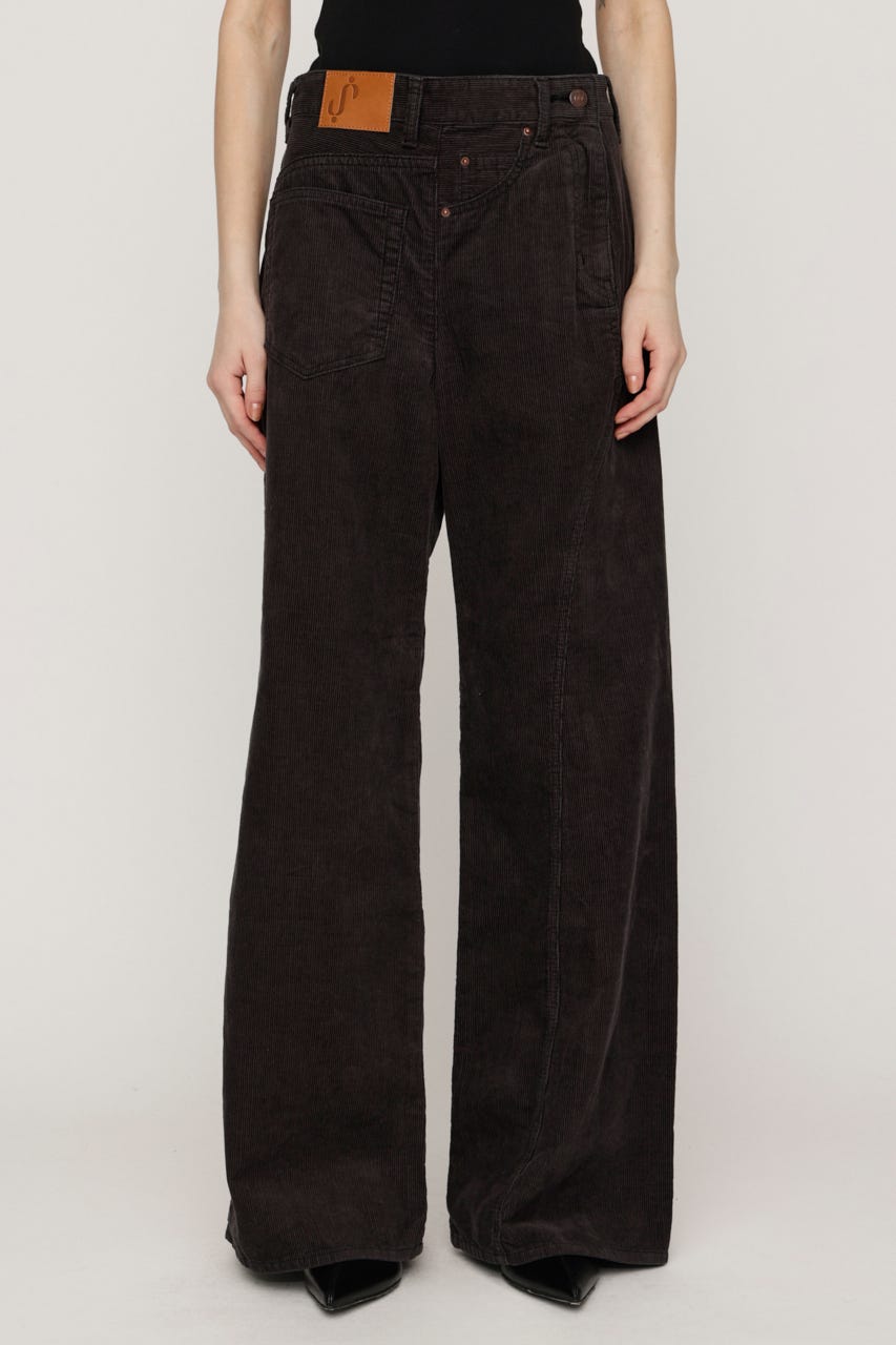 【AW PRE ORDER 第2弾】BACK TO FRONT CORDUROY パンツ L/BLK 1