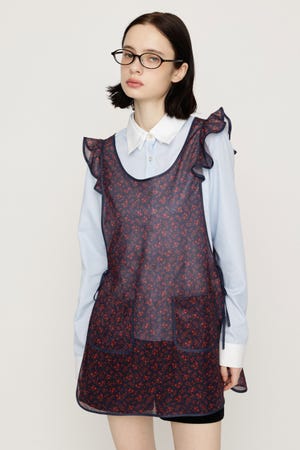 PIPING FRILL APRON