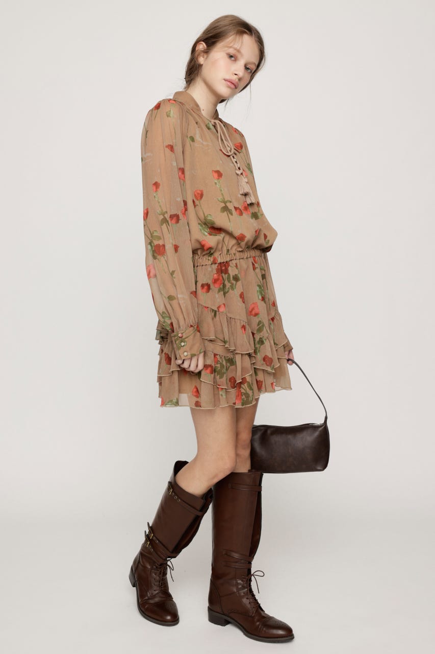 STAND TASSEL FRILL ショートワンピース Multi_1 2