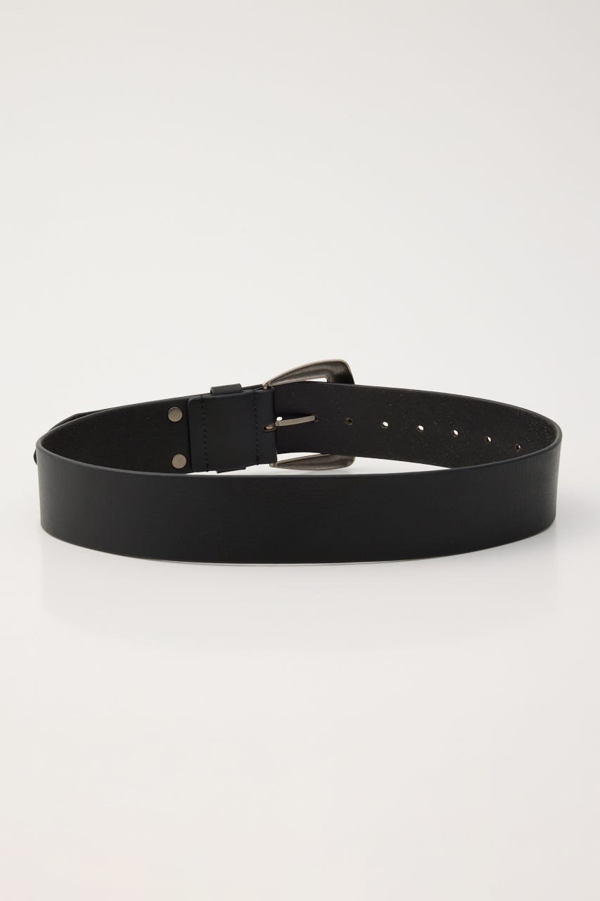 WIDE LEATHER ベルト BLK FREE