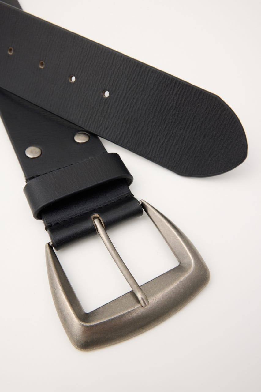 WIDE LEATHER ベルト BLK FREE
