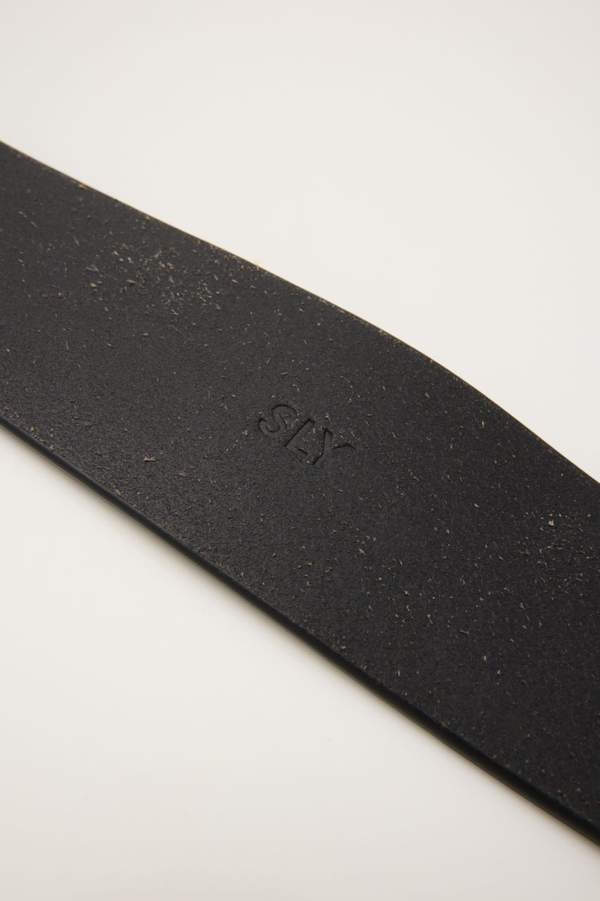 WIDE LEATHER ベルト BLK FREE