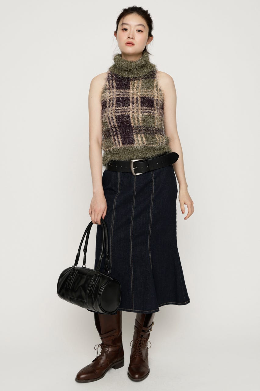 WIDE LEATHER ベルト BLK FREE