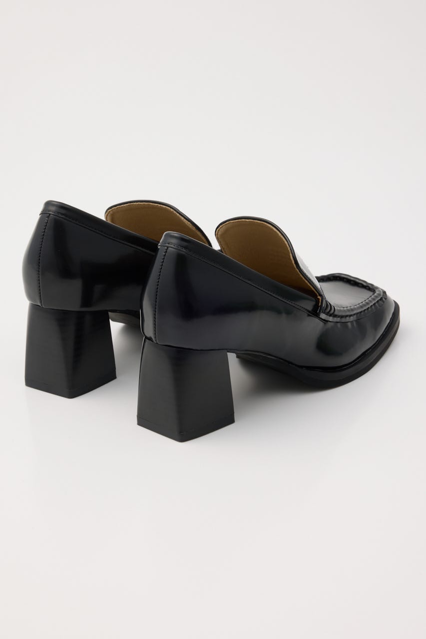 SQUARE HEEL ローファー BLK L